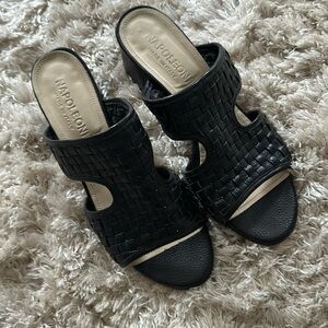 Napoleoni black heeled sandals